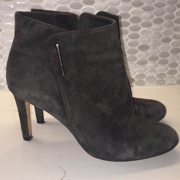 charcoal gray booties